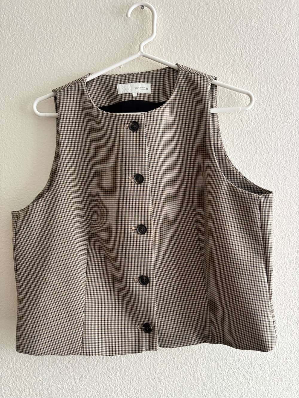 Zara Black Tailored Vest XL - Picture 2 of 7